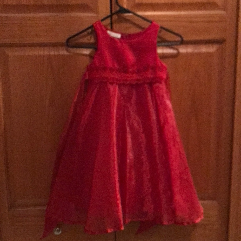 Beaded Bonnie Jean red dress perfect for the holidays!